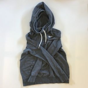 Grey Long-Neck Nike Hoodie